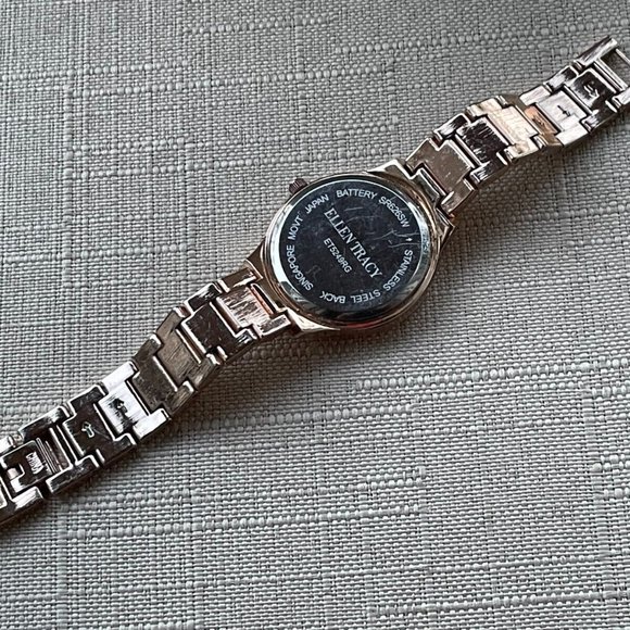 Ellen Tracy Women Wristwatch Rose Gold Tone Analog Quartz Watch - Picture 11 of 12